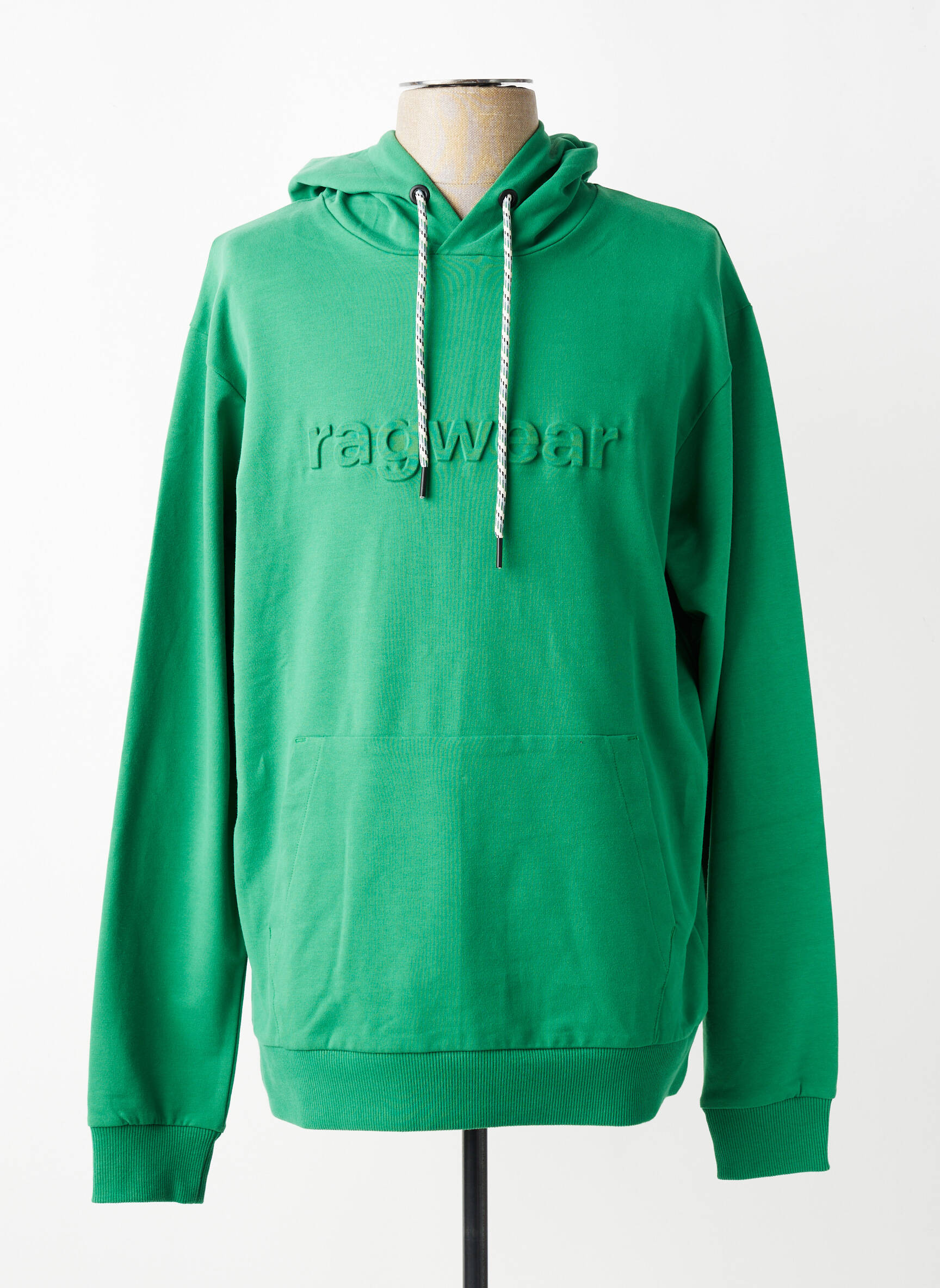 Hanorac cu glugă țesătură jersey mâneci lungi verde RAGWEAR bărbat