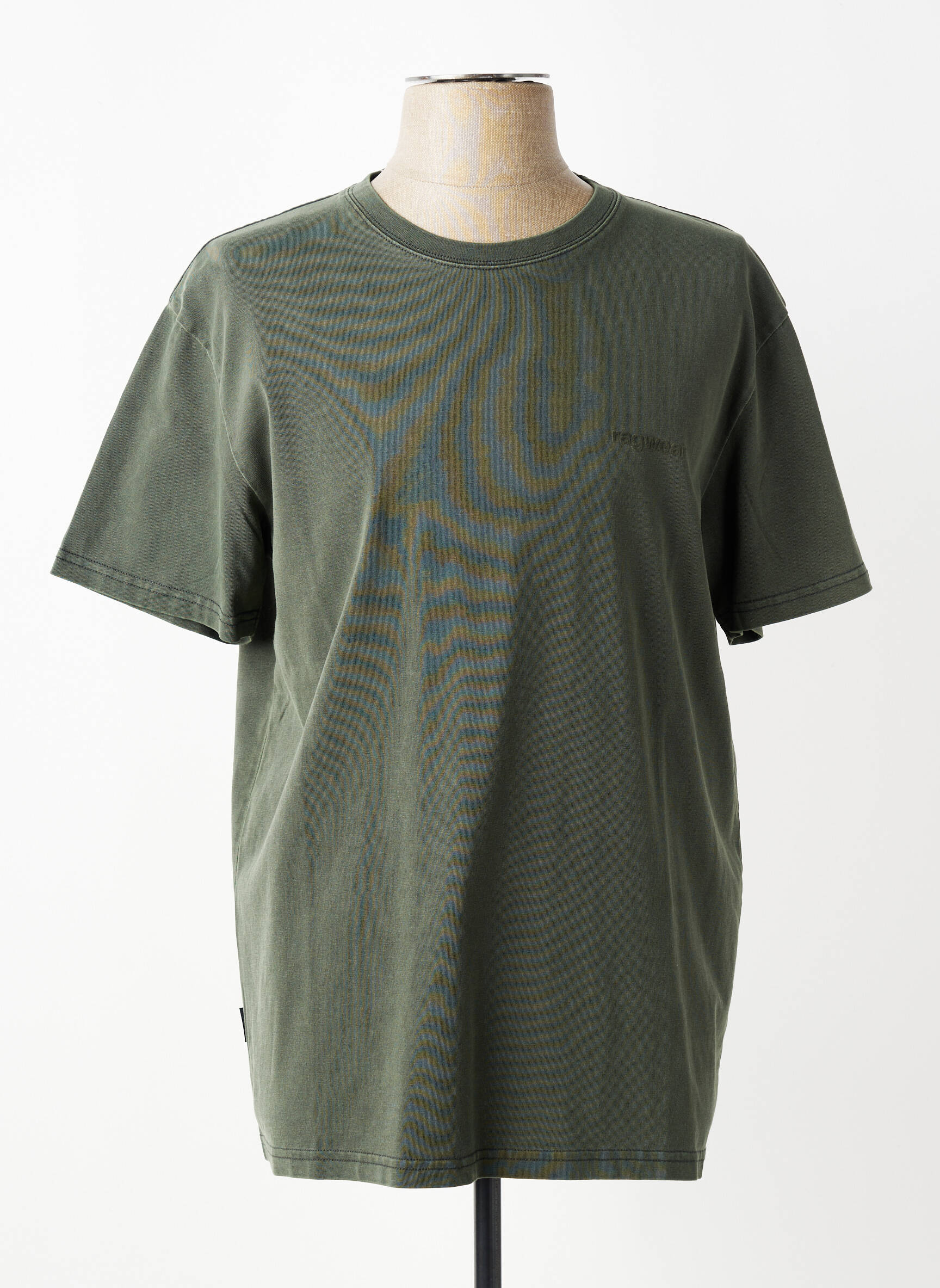Tricou croială cambrată mâneci scurte verde RAGWEAR bărbat