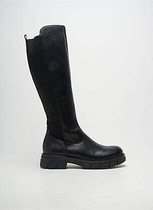 Cizme material neted toc de 4 la 6 cm negru RIEKER femeie
