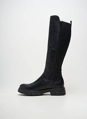 Cizme material neted toc de 4 la 6 cm negru RIEKER femeie