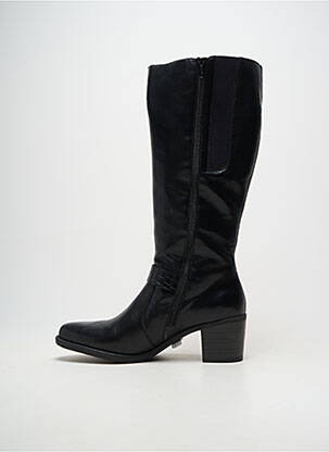 Cizme material neted toc de 4 la 6 cm negru RIEKER femeie