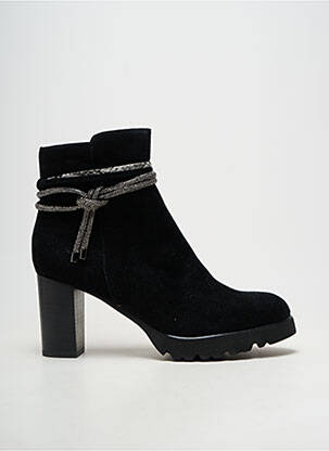 Botine/ghete toc pătrat toc de 7 la 9 cm negru MAM'ZELLE femeie