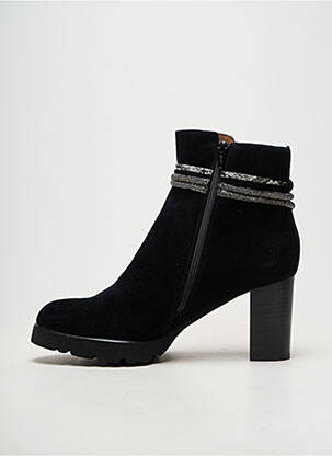 Botine/ghete toc pătrat toc de 7 la 9 cm negru MAM'ZELLE femeie