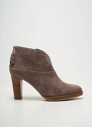 Botine/ghete toc pătrat toc de 7 la 9 cm maro FUGITIVE femeie