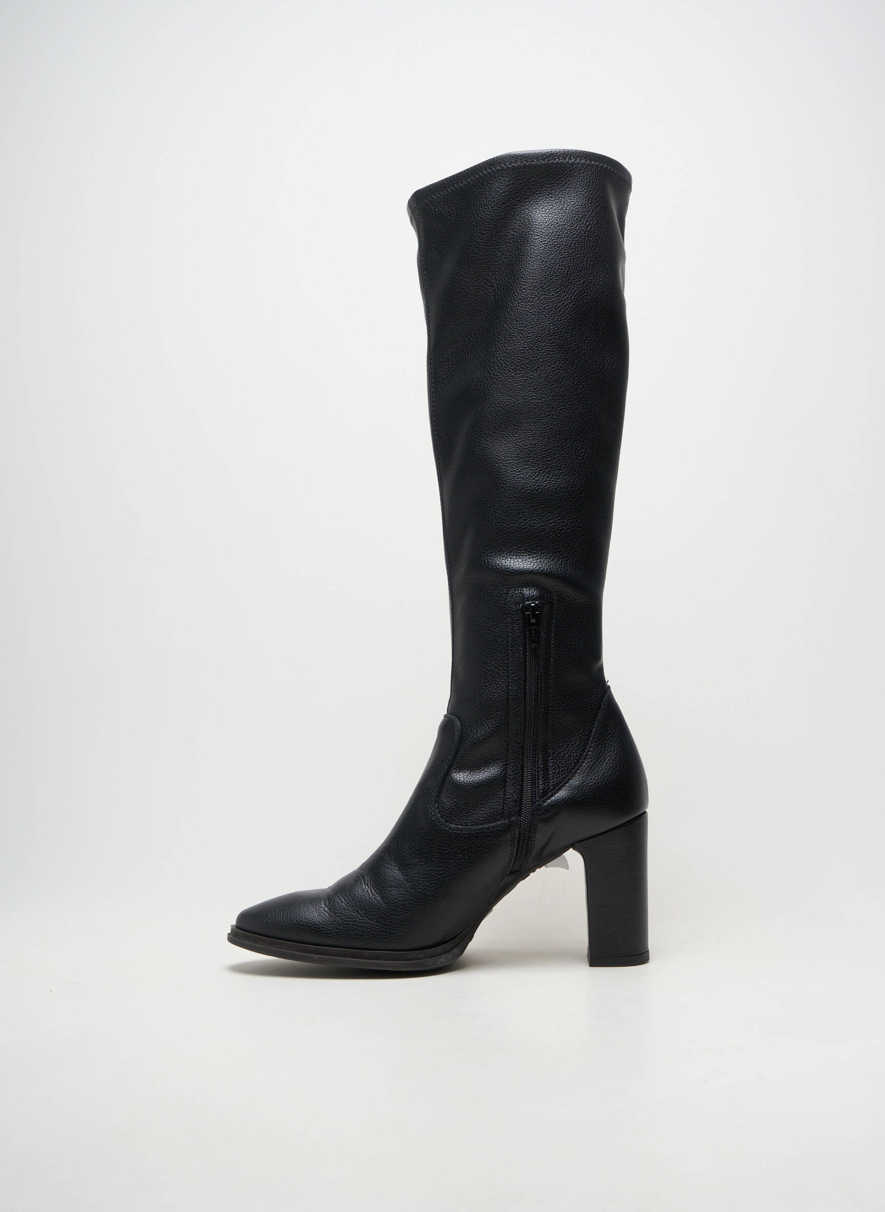 Cizme material neted toc de 7 la 9 cm negru WONDERS femeie