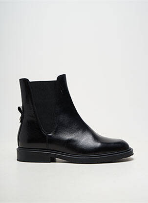 Botine/ghete material neted toc plat până la 3 cm negru WONDERS femeie