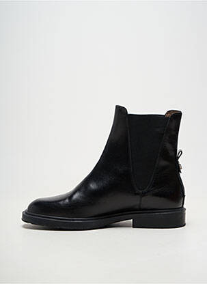 Botine/ghete material neted toc plat până la 3 cm negru WONDERS femeie