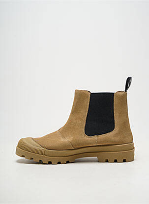 Botine/ghete material neted toc de 4 la 6 cm maro PATAUGAS femeie