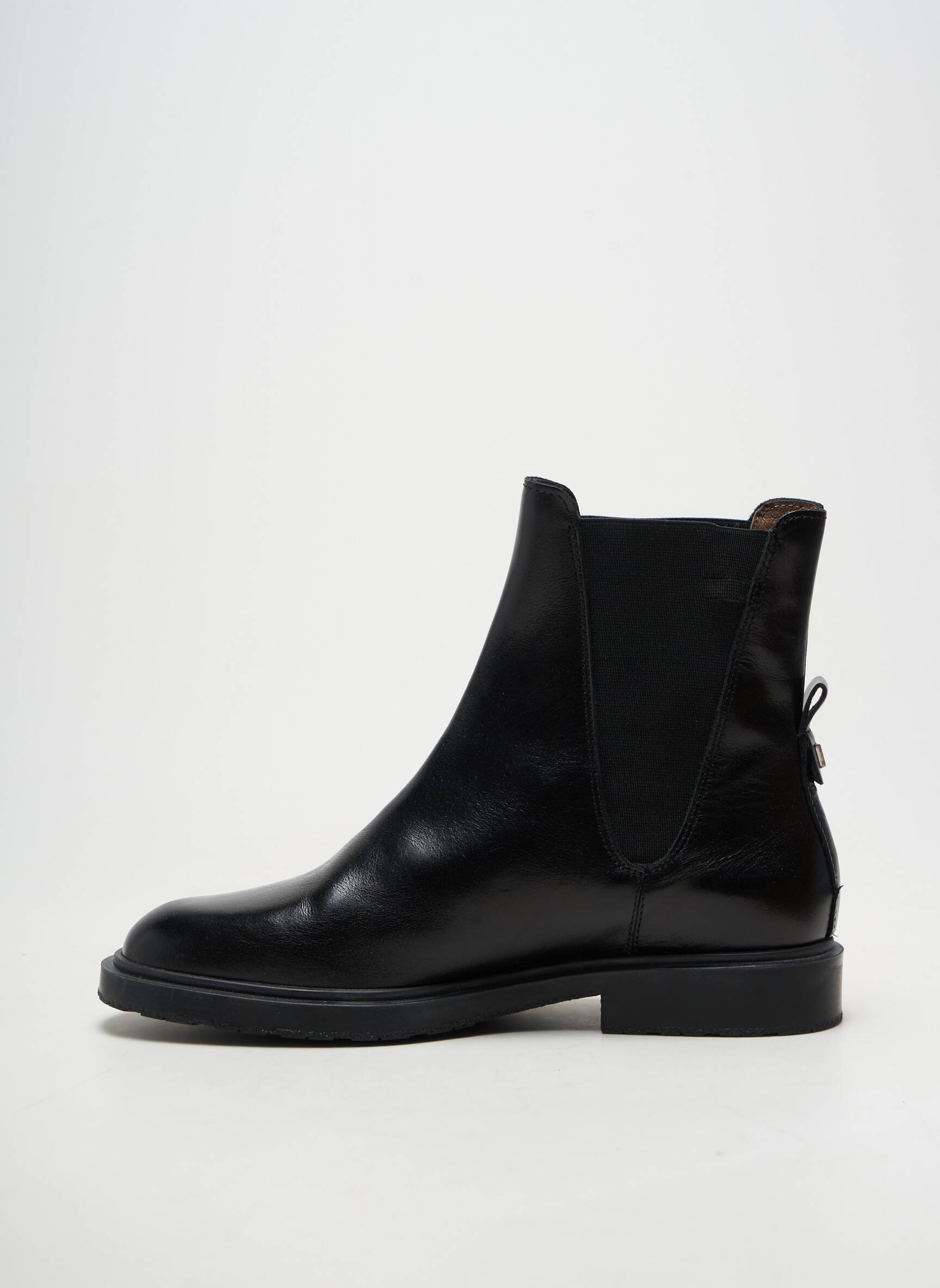 Botine/ghete material neted toc plat până la 3 cm negru WONDERS femeie