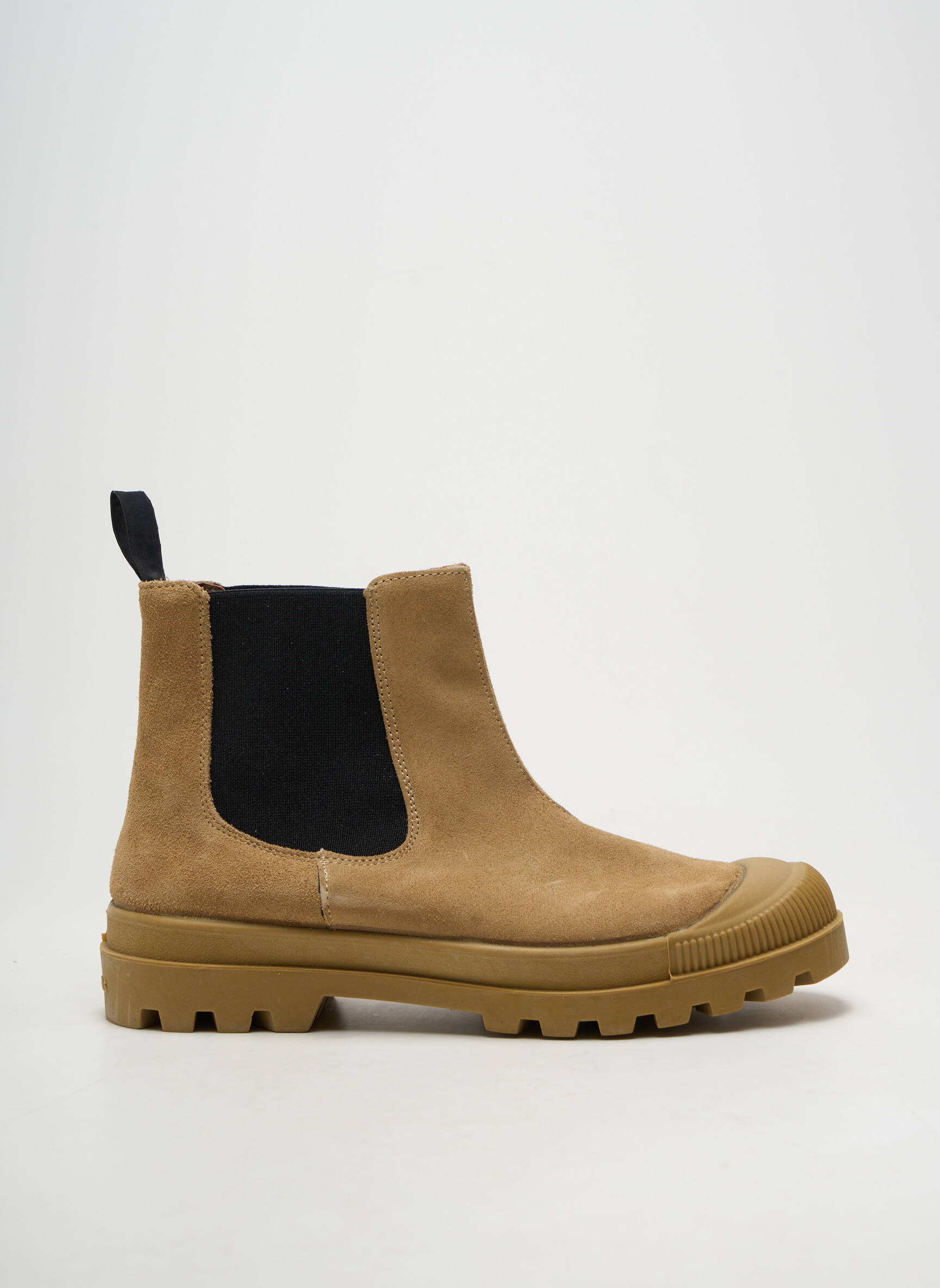 Botine/ghete material neted toc de 4 la 6 cm maro PATAUGAS femeie