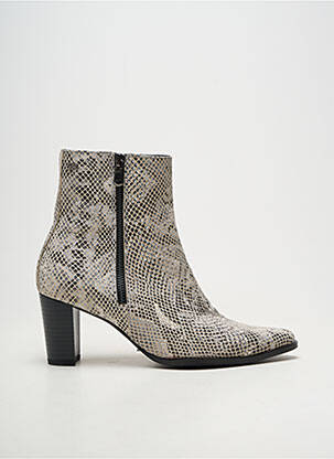 Botine/ghete material neted toc de 7 la 9 cm alb GEO-REINO femeie