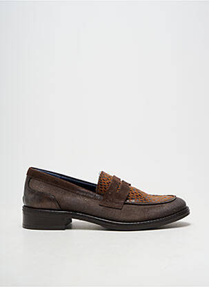 Mocasini vârf rotund toc de 4 la 6 cm maro FLUCHOS femeie