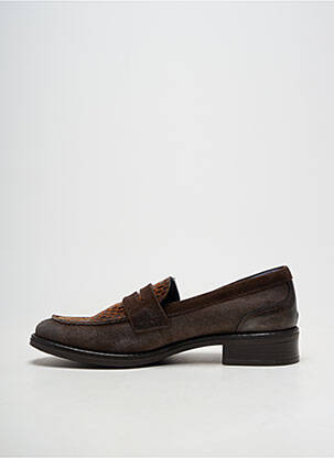 Mocasini vârf rotund toc de 4 la 6 cm maro FLUCHOS femeie