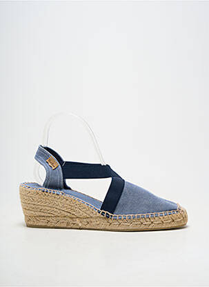 Espadrile vârf rotund toc de 7 la 9 cm albastru TONI PONS femeie