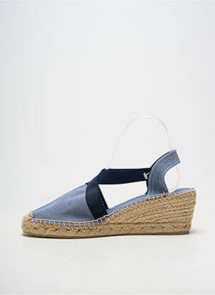 Espadrile vârf rotund toc de 7 la 9 cm albastru TONI PONS femeie