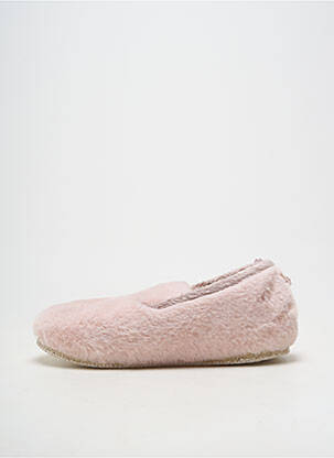 Papuci/pantofi de casă vârf rotund toc plat până la 3 cm roz CHAUSSE MOUTON femeie