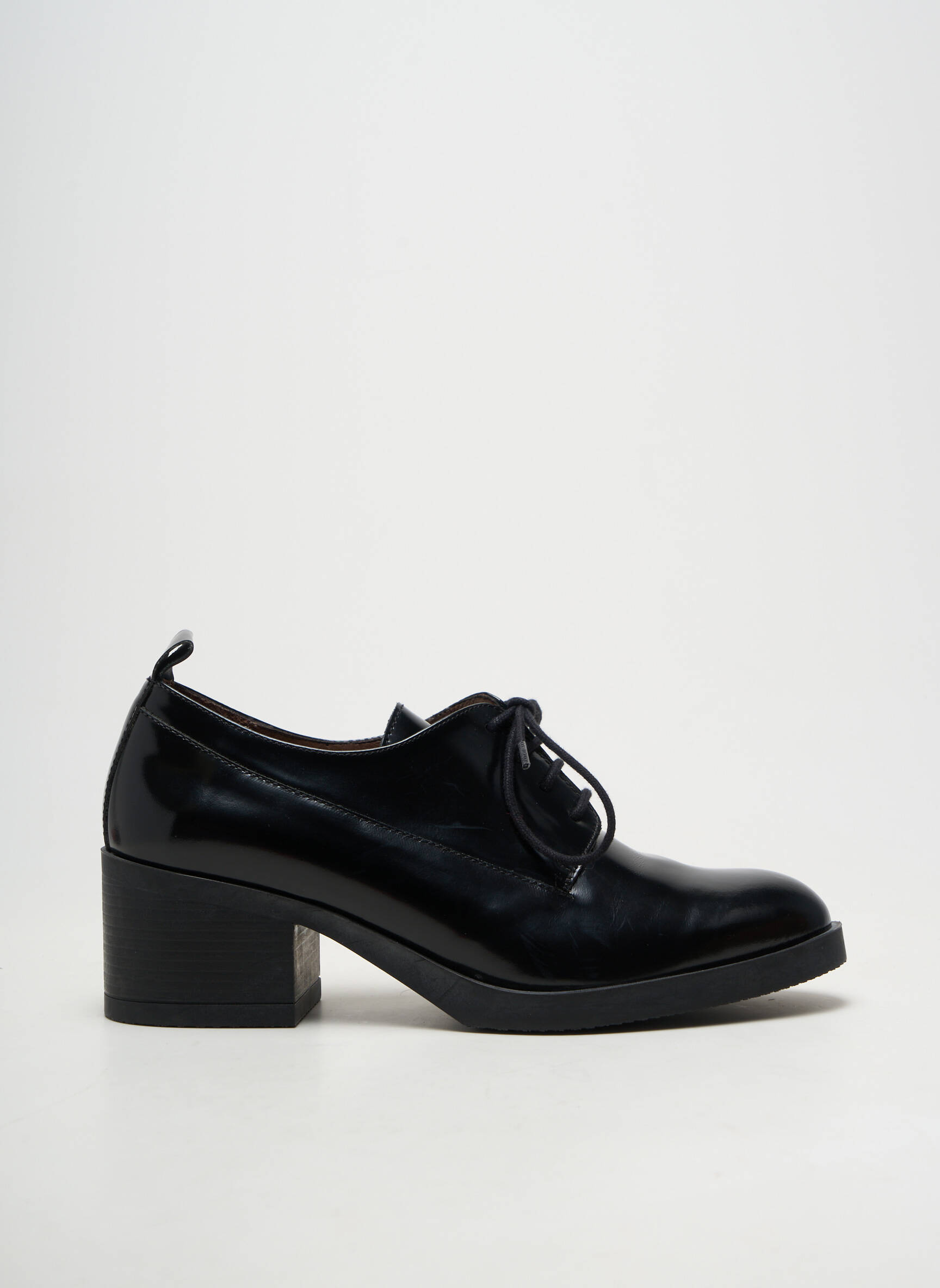 Derby-uri material neted toc de 4 la 6 cm negru WONDERS femeie