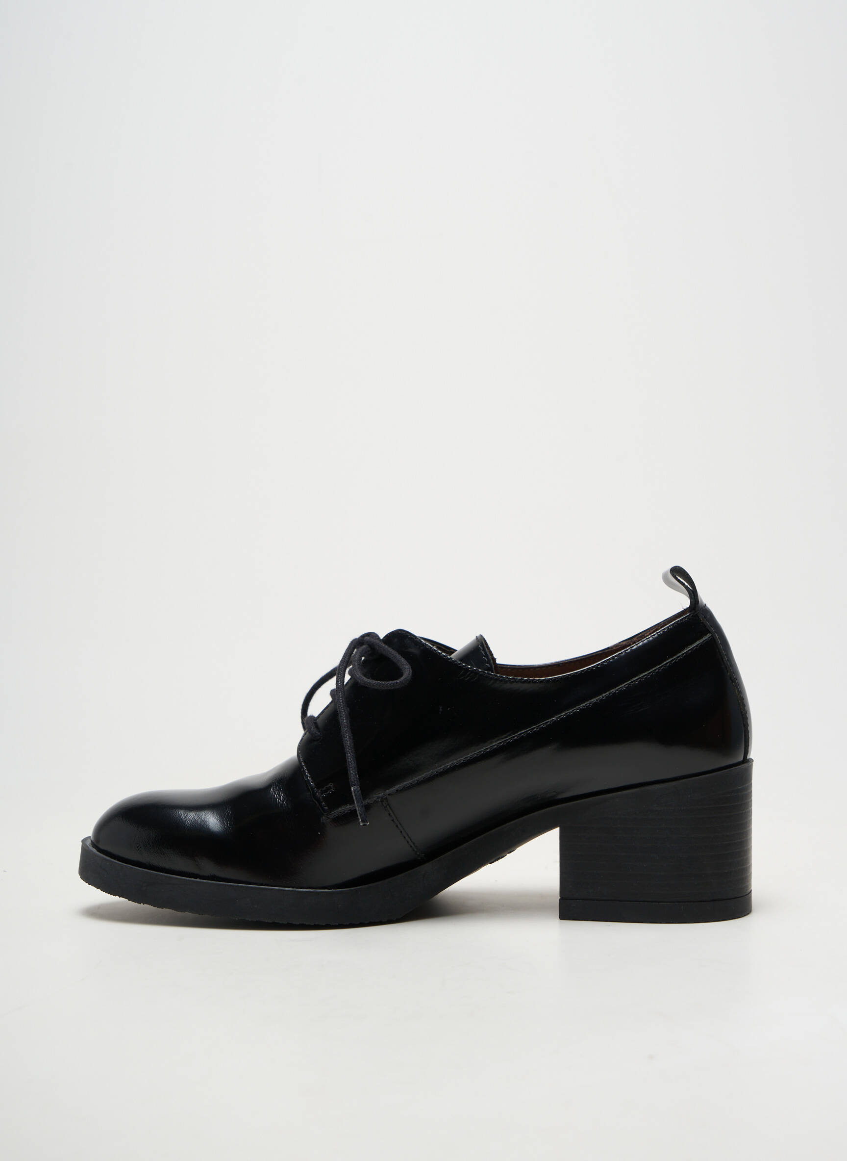 Derby-uri material neted toc de 4 la 6 cm negru WONDERS femeie