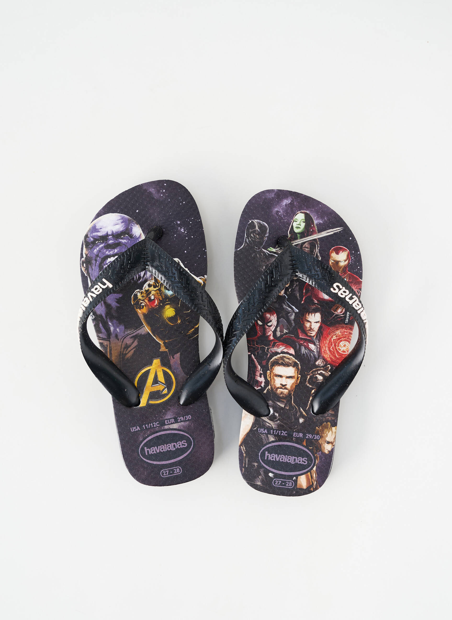 Șlapi vârf rotund negru HAVAIANAS băiat