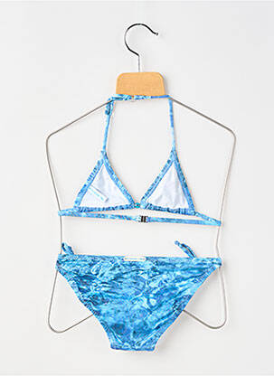 Costum de baie din două piese elasticitate albastru PRINCESSE ILOU fată