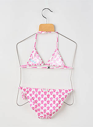 Costum de baie din două piese elasticitate roz PRINCESSE ILOU fată