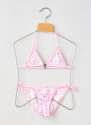 Costum de baie din două piese bikini roz PRINCESSE ILOU fată