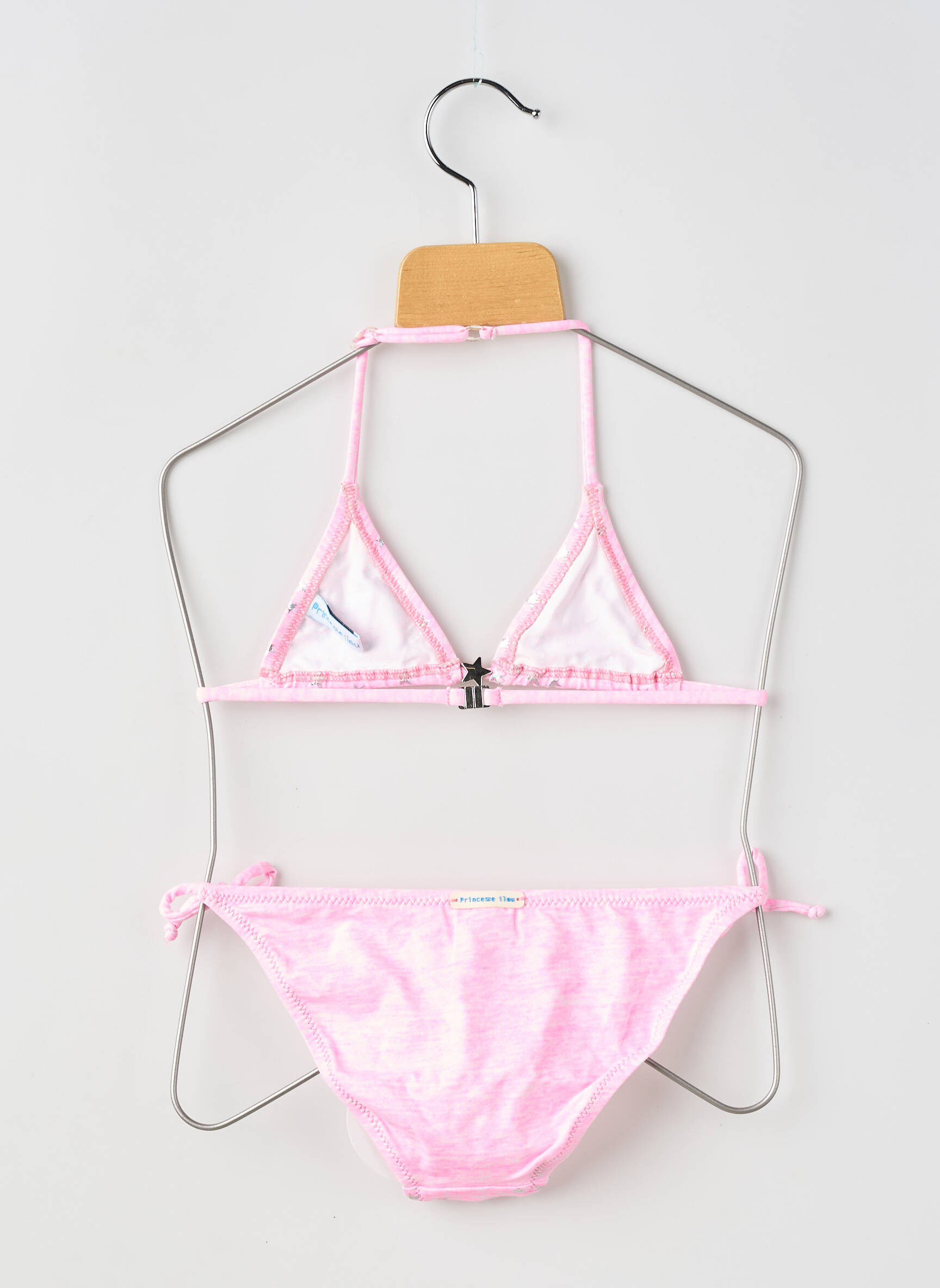 Costum de baie din două piese bikini roz PRINCESSE ILOU fată