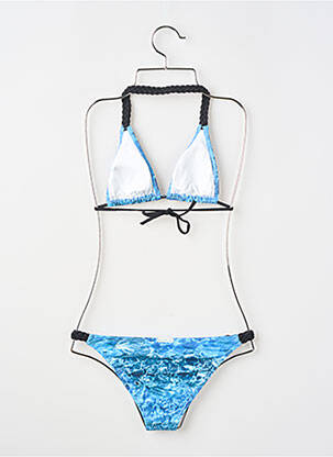 Costum de baie din două piese elasticitate albastru PRINCESSE ILOU fată