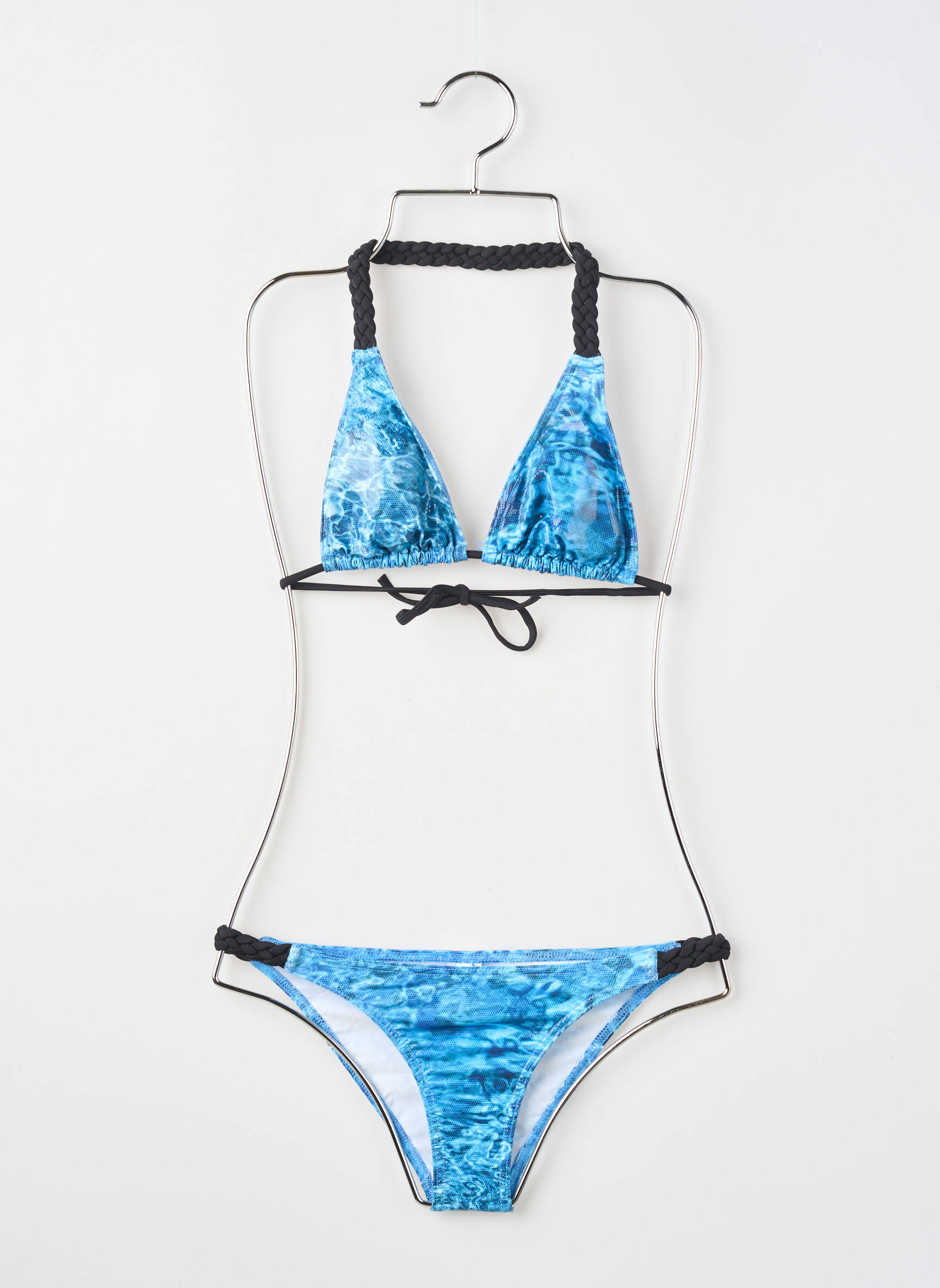 Costum de baie din două piese elasticitate albastru PRINCESSE ILOU fată