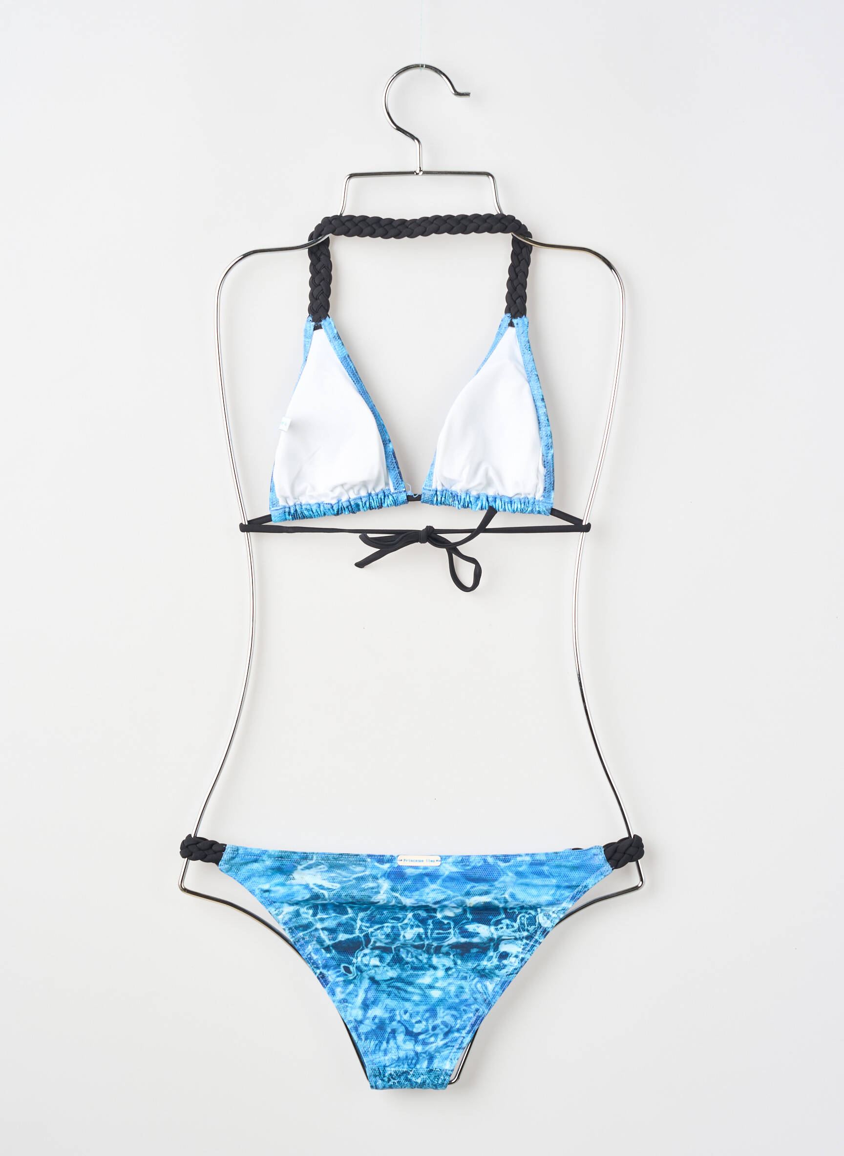 Costum de baie din două piese elasticitate albastru PRINCESSE ILOU fată