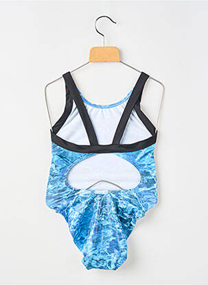 Costum de baie dintr-o singură piesă elasticitate albastru PRINCESSE ILOU fată