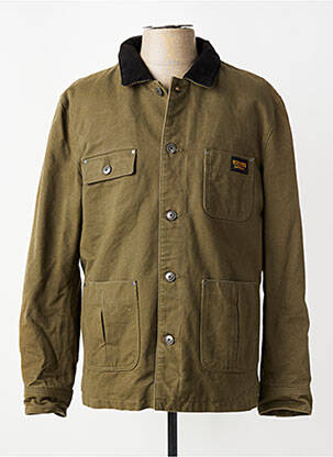 Parka mâneci lungi fără glugă verde DAYTONA bărbat