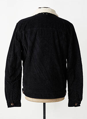 Jachete casual finisaj interior blană sintetică negru DAYTONA bărbat