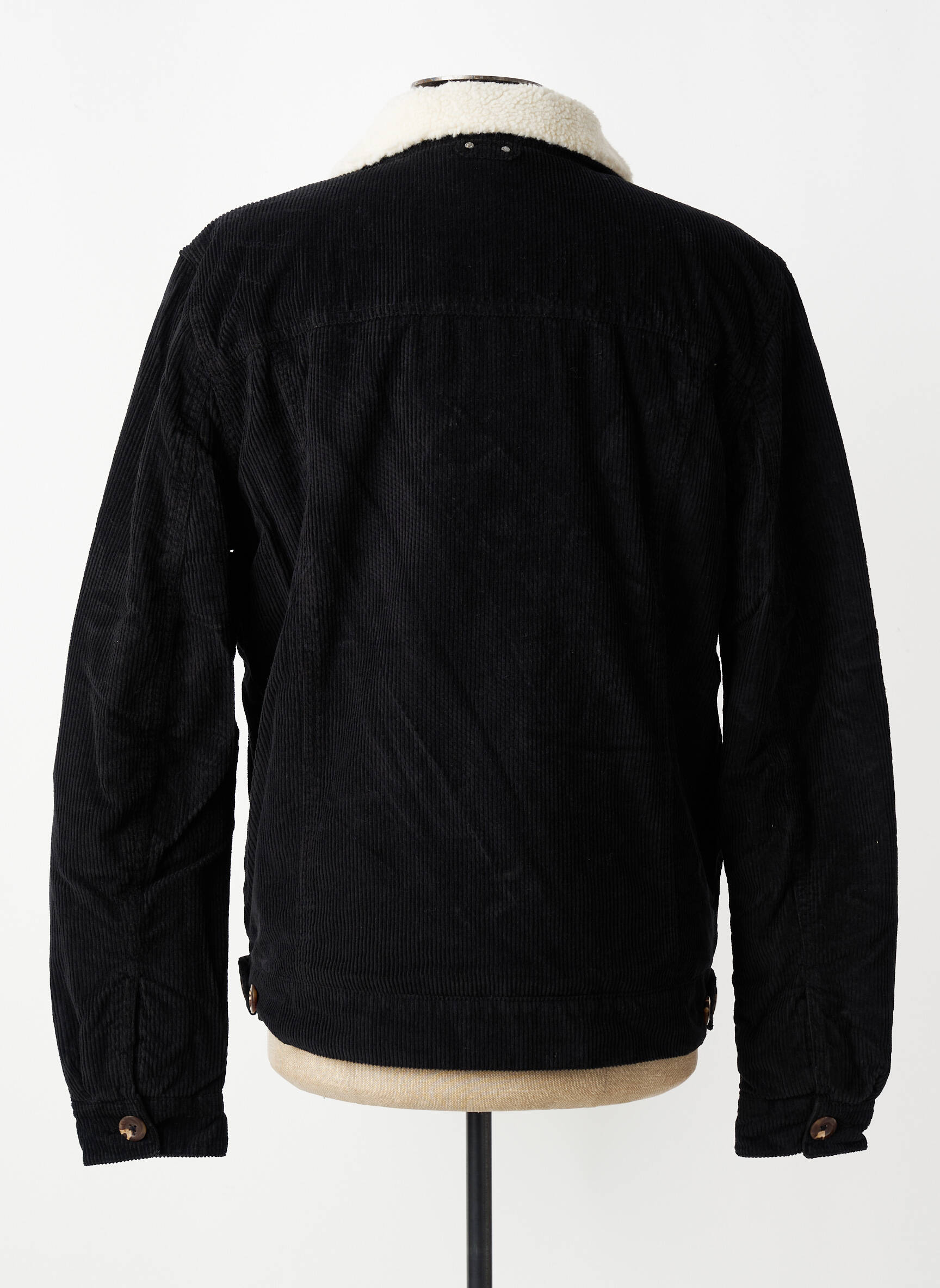 Jachete casual finisaj interior blană sintetică negru DAYTONA bărbat