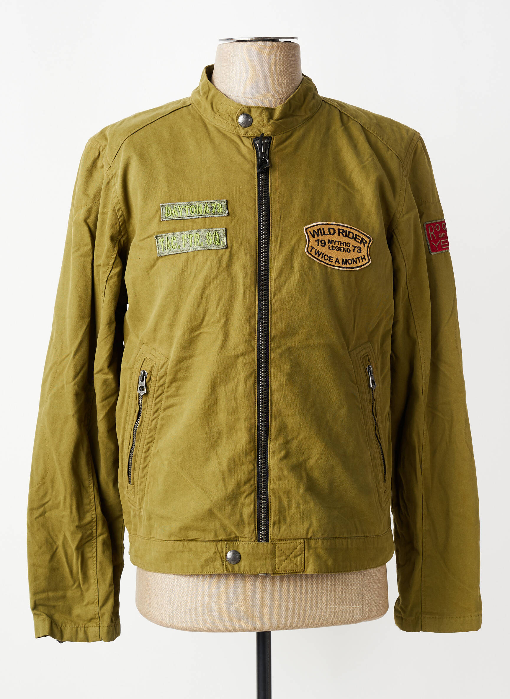 Jachete casual buzunare verde DAYTONA bărbat