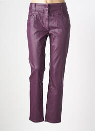 Pantalon slim țesătură acoperită mărime normală violet CECIL femeie