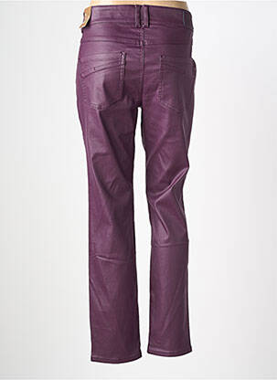 Pantalon slim țesătură acoperită mărime normală violet CECIL femeie
