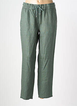 Pantalon drept țesătură crep mărime normală verde CECIL femeie