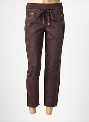 Pantalon 7/8 elasticitate mărime normală maro STREET ONE femeie