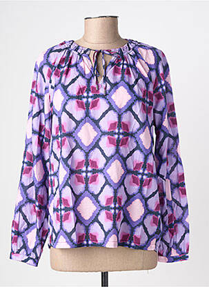 Bluză țesătură poplin mâneci lungi violet STREET ONE femeie