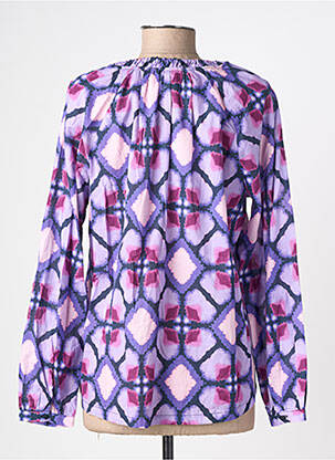 Bluză țesătură poplin mâneci lungi violet STREET ONE femeie