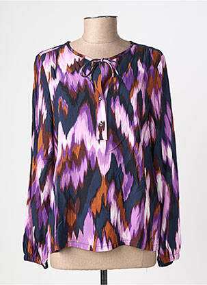 Bluză țesătură poplin mâneci lungi violet STREET ONE femeie