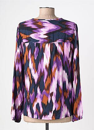 Bluză țesătură poplin mâneci lungi violet STREET ONE femeie