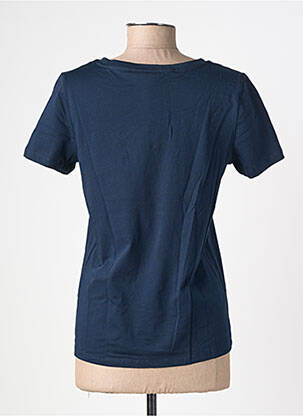Tricou serigrafie flockată mâneci scurte albastru STREET ONE femeie