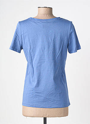 Tricou serigrafie flockată mâneci scurte albastru deschis STREET ONE femeie