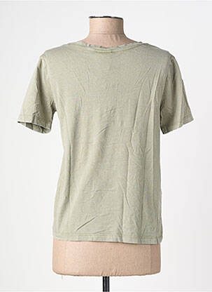 Tricou guler în v mâneci scurte verde deschis JDY femeie