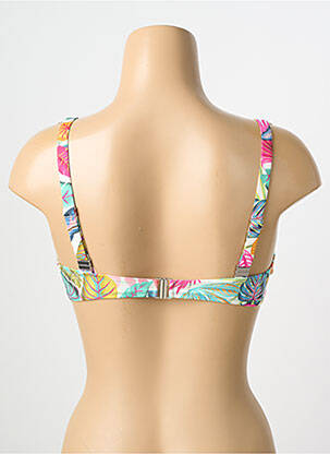Sutien de costum de baie elasticitate sutien balconet cu decolteu înalt alb ANTIGEL femeie