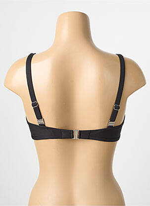 Sutien de costum de baie elasticitate sutien cupe întregi cu decolteu înalt negru ANTIGEL femeie