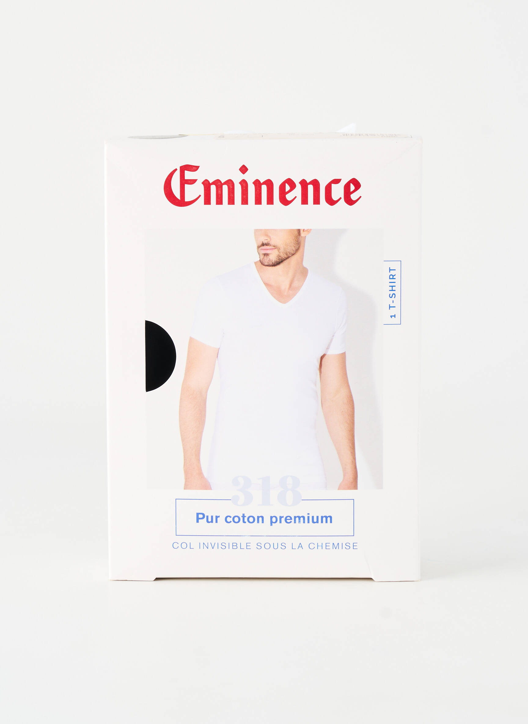 Tricou croială cambrată mâneci scurte negru EMINENCE bărbat