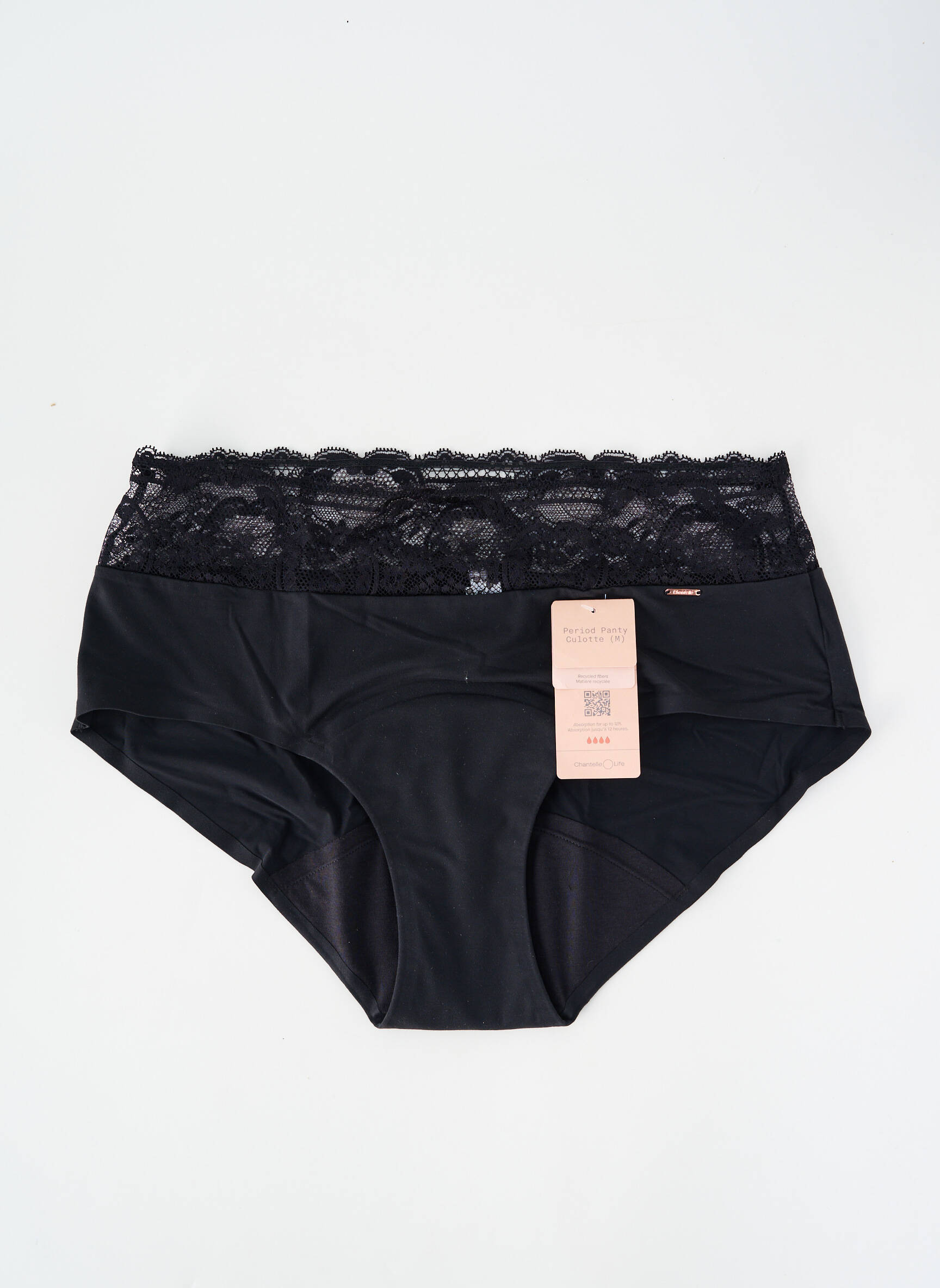 Chiloți-menstruali elasticitate negru CHANTELLE femeie